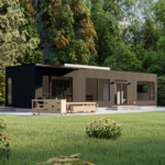 Light Steel Frame Prefabricated Houses Cabin Garden Studio Cyclone Resist Sunroom