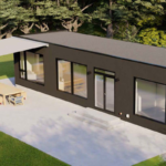 Light Steel Frame Prefabricated Houses Cabin Garden Studio Cyclone Resist Sunroom