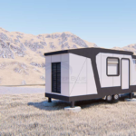 Light Steel Frame Structure Prefabricated Tiny House on Wheels Glacier Hotel Unit