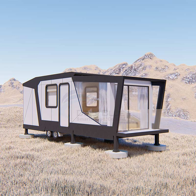 Light Steel Frame Structure Prefabricated Tiny House on Wheels Glacier Hotel Unit Light Steel Frame Structure Prefabricated Tiny House on Wheels Glacier Hotel Unit