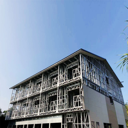 Light Steel Frame Three-Story Townhouse Prefabricated Maldives Hotel Easy to Assemble