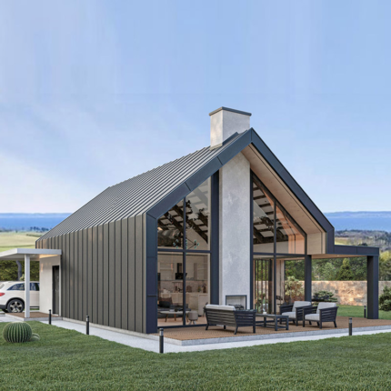 Light Steel Prefab House Built with CE/Au/USA Standards Holiday House Residential Hostel