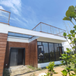 Light Steel Prefab House Wooden Bungalow Office Fast Installation Built Maldives Bungalow