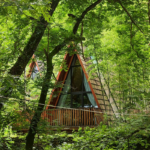 Light Steel Prefabricated a Frame Triangle House Low Maintenance AS/NZS Holiday Cabin
