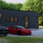 Light Steel Prefabricated House Garden Studio with 2 Bedrooms for Living