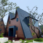 Light Steel Prefabricated Houses Fast Construction Hotel Unit a Frame Houses