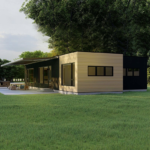 Light Steel Prefabricated Prefabricated House Wooden Bungalows EU Standards