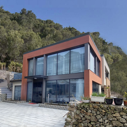Low Cost 2 Floor Steel Frame Prefabricated House Luxury Prefabricated House Villa for Sale