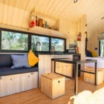 Low Price Cheap Prefabricated Tiny House on Wheels Modular Homes with Big Windows