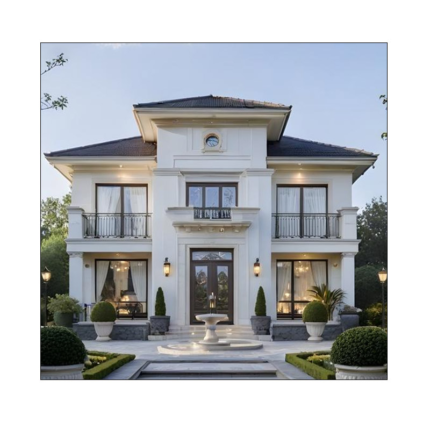 Luxury 2-Storey Light Steel Frame Prefab Villa Modern Prefabricated House Kit