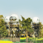 Luxury Hotel Glass Camping Tents Resort Geodesic Prefabricated Houses Wooden Bungalows
