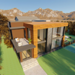 Luxury Modular Home Light Steel Frame Prefabricated Houses Residential Two Bedrooms Prefab Villa