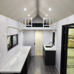 Luxury Prefab House Tiny Home on Wheels Steel Prefabricated Homes Trailer