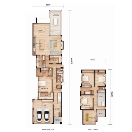Luxury Prefab House Villa Light Steel Frame House Kits Modular Home