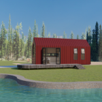 Luxury Prefab Modular Home Tiny House on Wheels Portable House with Solar Panel