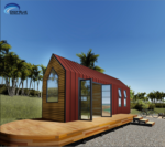 Luxury Prefab Modular Home Tiny House on Wheels Portable House with Solar Panel