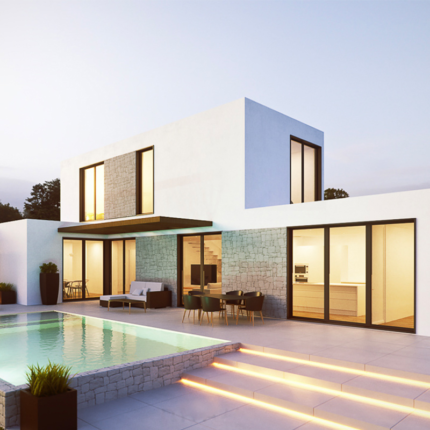Luxury Prefabricated Homes Villa with Steel House Kits Panelized System