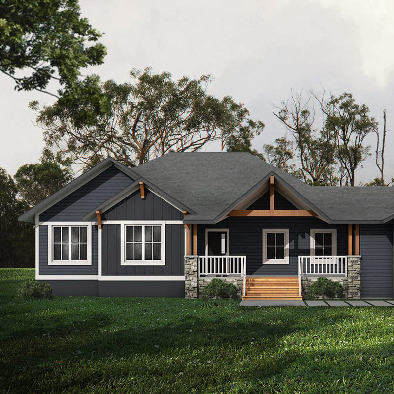 Luxury Villa Prefabricated Light Steel House Bungalow Single Family Homes