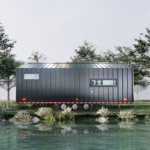 Mobile Expandable Prefab House on Wheels with Bathroom and Kitchen