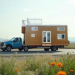 Mobile Luxury Prefab Tiny Houses on Wheels Trailer House Modular Home