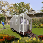 Mobile Prefabricated Mobile Tinyhouse on Wheels Alanber House for Rent