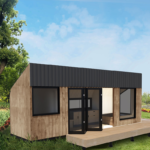 Mobile Prefabricated Tiny House on Wheels Trailer for Living Australia Standard Prefab Log Cabins