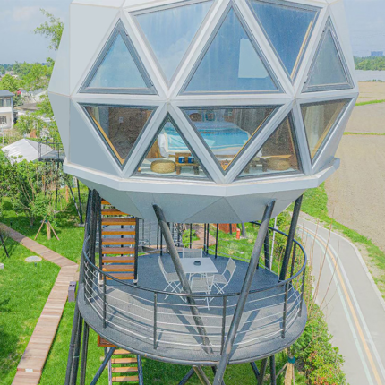 Modern Design Steel Structure Dome House Prefab House and Prefabricated Hotel Cabin
