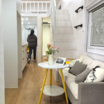 Modern Eco-Friendly Glamping Prefab Trailer House Steel Structure Camping Tiny House on Wheels