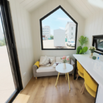 Modern Glamping Trailer House Tiny House Mobile Home Ready to Ship with Wheels