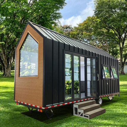 Modern Glamping Trailer Houses Tiny House Mobile Home Ready to Ship