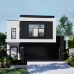 Modern Prefabricated Steel House Villaluxury Prefab House with Big Windows