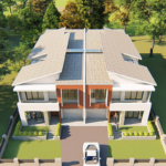 Modern Style Townhouse Prefabricated Houses Au/Nzs/USA Standard Light Steel Frame House