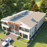 Modern Style Townhouse Prefabricated Houses Au/Nzs/USA Standard Light Steel Frame House