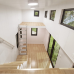 Modular Home Prefabricated Tiny House on Wheels with Trailer for Airbnb