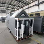 Modular House Prefabricated Tiny House on Wheels with Trailer Transportable Houses