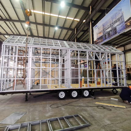 Modular Luxury Prefab House Mobile Mini Cabins Tiny House on Wheels for Sale