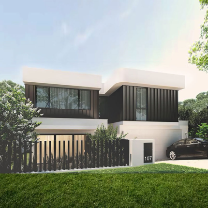 Modular Prefab House Luxury Villa Australia Standard Light Steel Frame House Kits