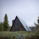Modular Prefabricated House a Frame House with Light Steel Holiday House Built with USA Standard