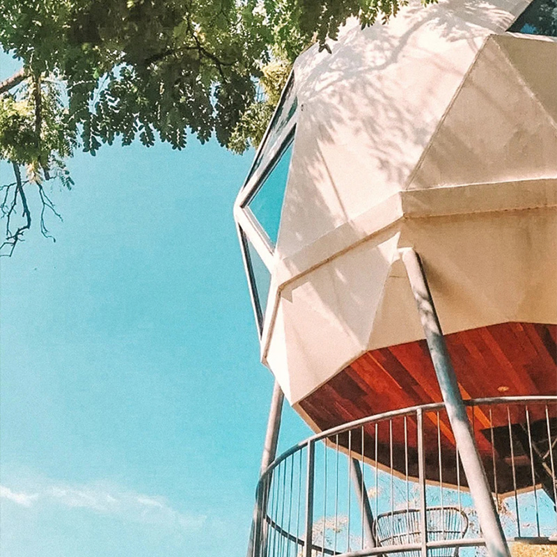 Modular Prefabricated House Camping Hotel Geodesic Dome Tent Permanent House Living