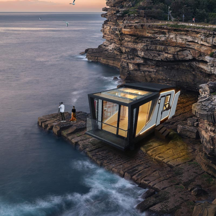 Modular Prefabricated House Light Steel Frame Tiny House on Wheels Hotel Unit