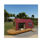 Modular Prefabricated House Mobility Cabin Tiny House on Wheel Granny Flat