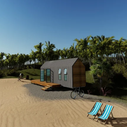 Modular Prefabricated House Modern Tiny House on Wheels Ready to Ship