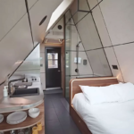 Modular Prefabricated House Plan with Steel Structure Wooden Bungalow Cabin for Airbnb