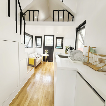 Modular Prefabricated House Tiny Home on Wheels Prefabricated Homes with Steel Frame