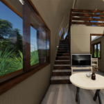 Modular Prefabricated House with Light Steel Frame Structure Wooden Bungalow Cabin