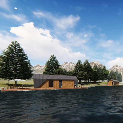 Modular Prefabricated House with Light Steel Frame Wooden Bungalows Modular Homes