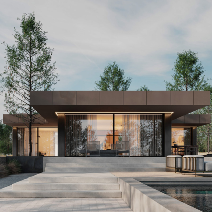 Modular Prefabricated Houses with Light Steel Frame Villa Prefab Metal Building Homes