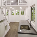 Modular Prefabricated Light Steel Structure Tiny House on Wheels with Trailer for Airbnb