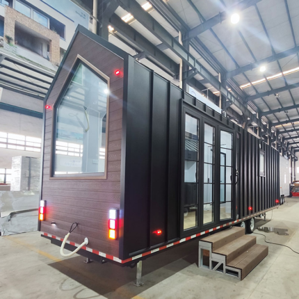 Modular Prefabricated Tiny Houses on Wheels for Weekend Getaways or Garden Shed