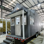 Modular Prefabricated Tiny Houses on Wheels Log Cabin Modular Homes Caravan Readyto Ship